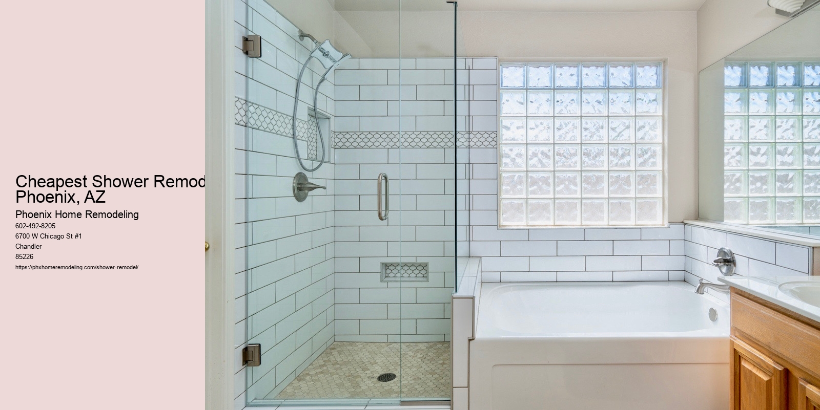 Cheapest Shower Remodel Phoenix, AZ
