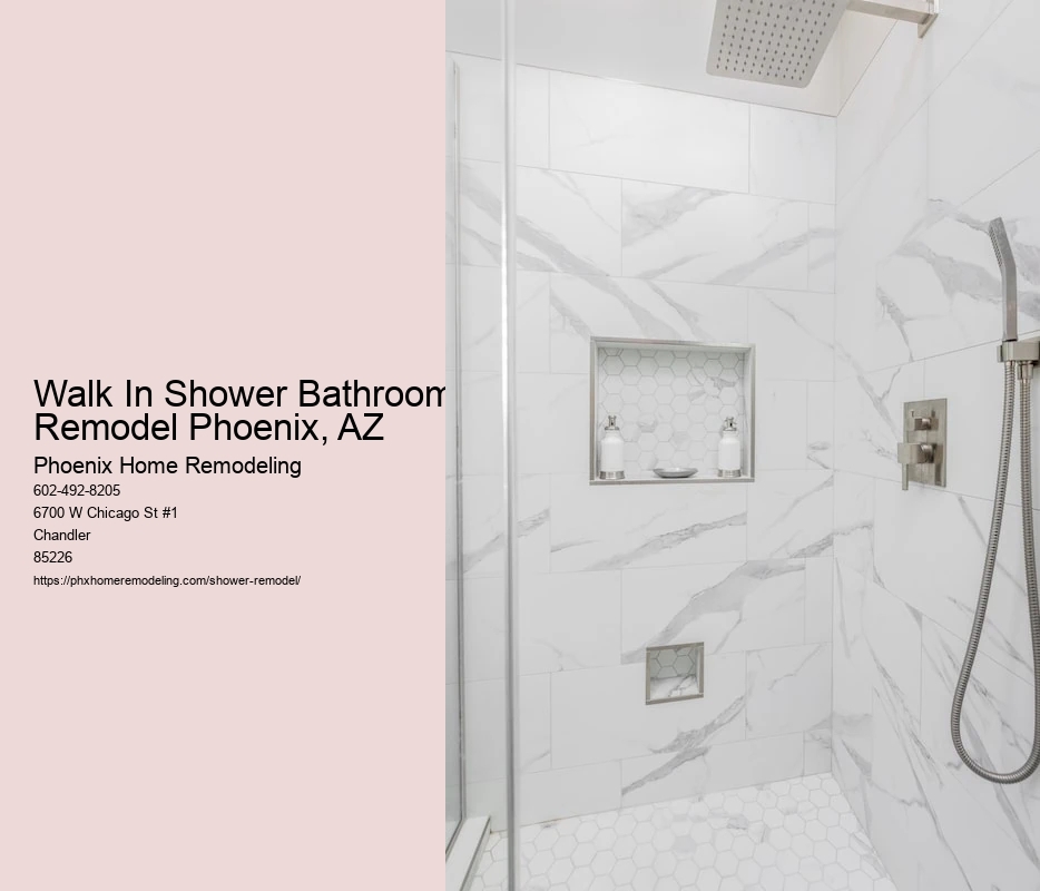 Walk In Shower Bathroom Remodel Phoenix, AZ