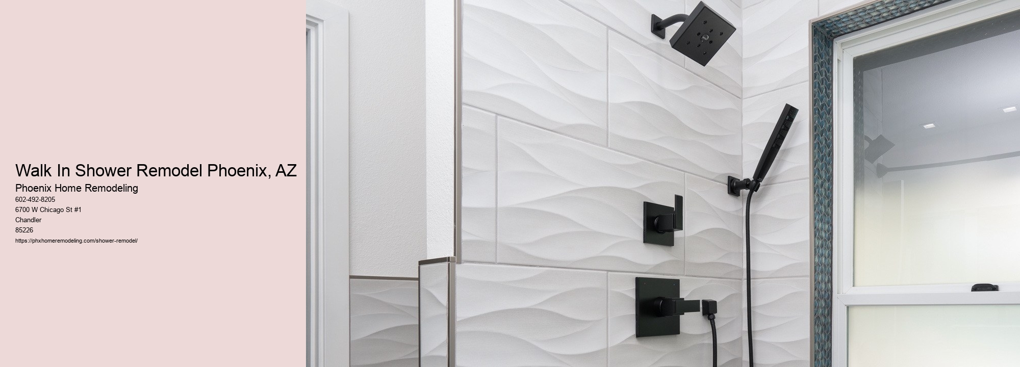 Walk In Shower Remodel Phoenix, AZ